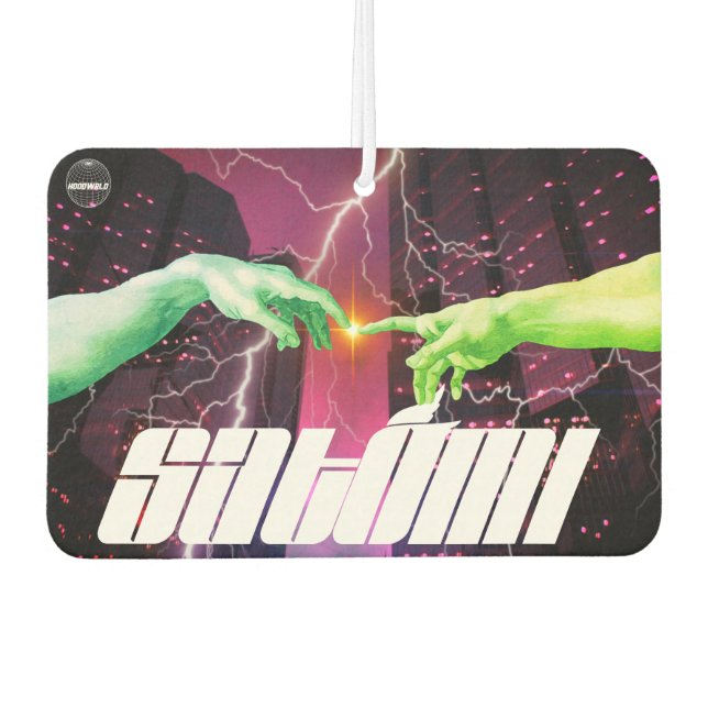 satomi motorsport "2nd Contact" Car Air Freshener (Front)