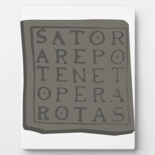 Sator Square Plaque