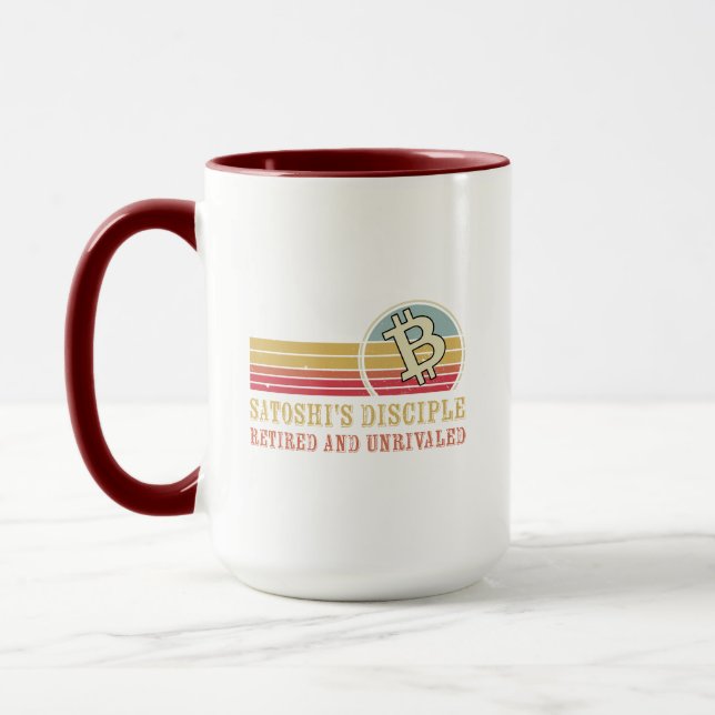 Satoshi's disciple, retired and unrivaled Crypto Mug (Left)