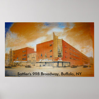 Sattler's 998 Broadway, Buffalo, NY Poster