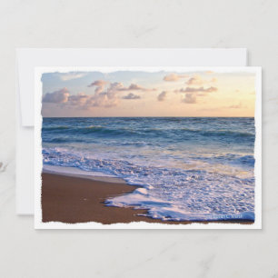 Saturated Florida beach at sunrise
