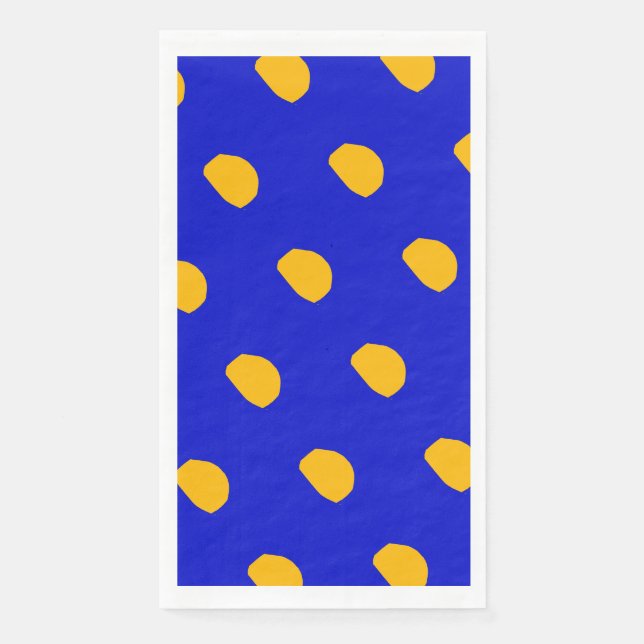 Saturated polka dots design Paper Napkin (Front)
