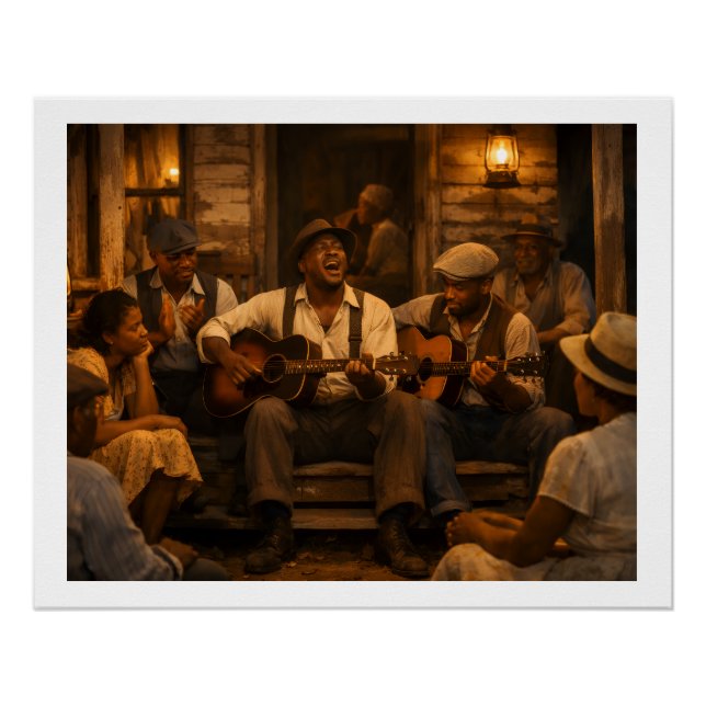 Saturday Night Porch Light Blues Poster (Front)