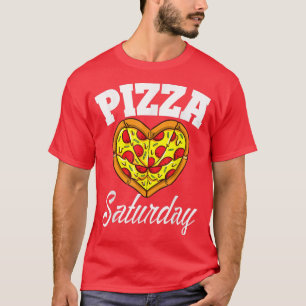 Saturday Pizza Night Funny Pizza Lover Fast Food T-Shirt