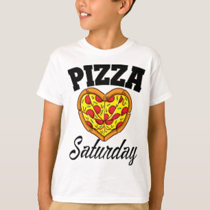 Saturday Pizza Night Funny Pizza Lover Fast Food T-Shirt