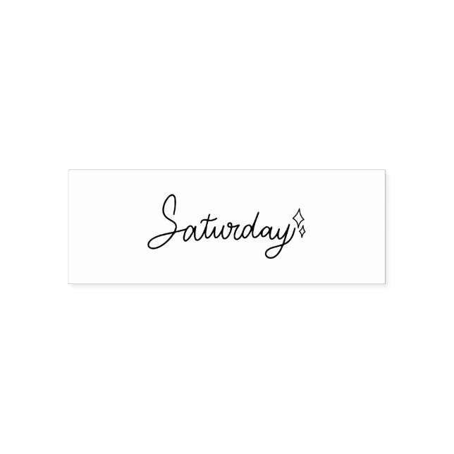 Saturday Weekday Journal Design Self-inking Stamp (Design)