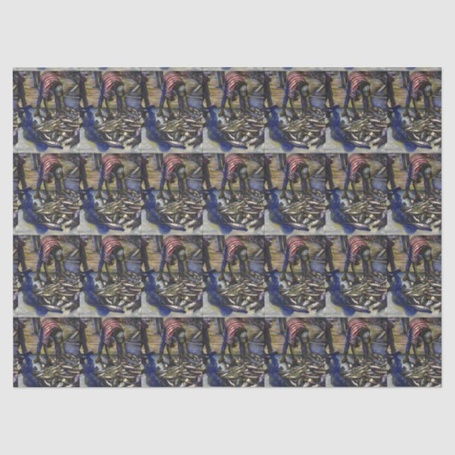 Saturday's Blessings, Harbour Island, Bahamas Tissue Paper (Front)