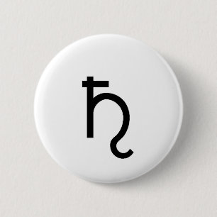 SATURN 6 CM ROUND BADGE