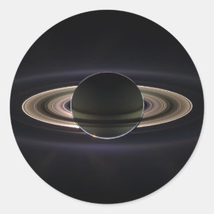 Saturn Aglow Classic Round Sticker