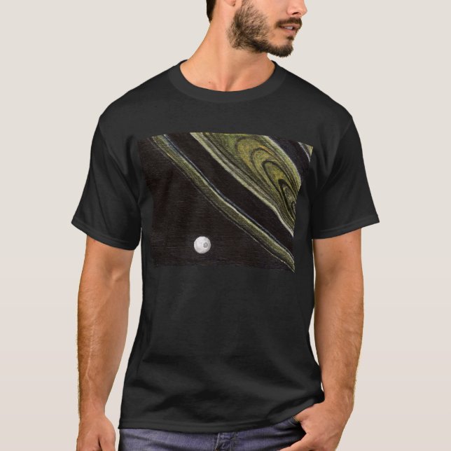 Saturn and Tethys t-shirt (Front)