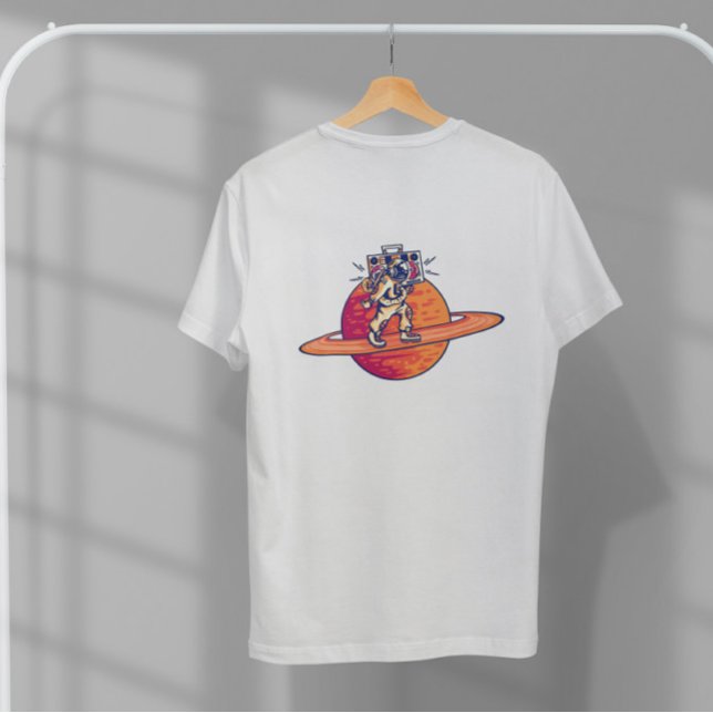 Saturn Astronaut   T-Shirt (Creator Uploaded)