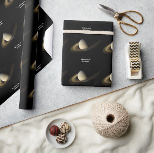 Saturn at Spring Equinox, Cassini-Huygens Wrapping Paper