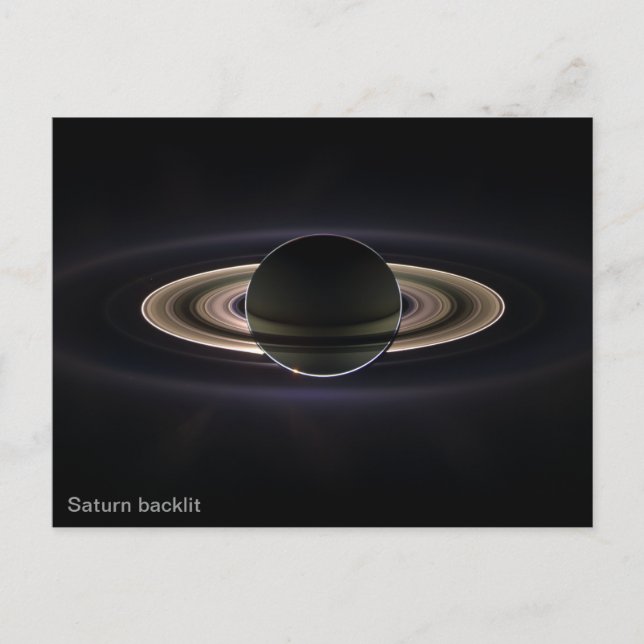 Saturn backlit postcard (Front)