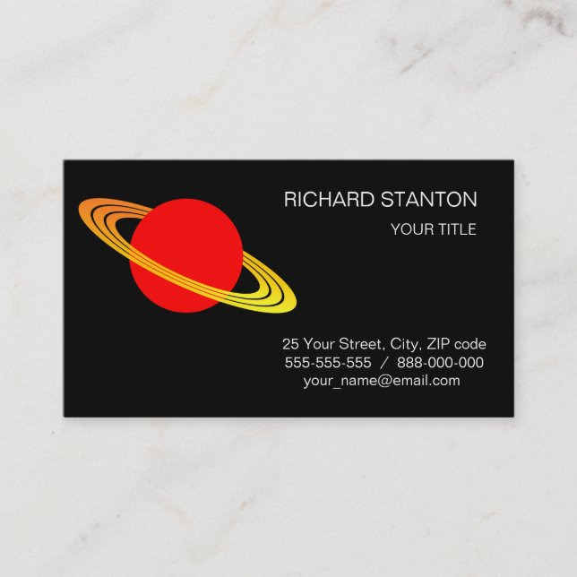 Saturn Business Card (Front)