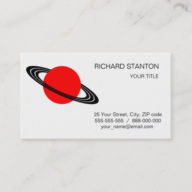 Saturn Business Card (Front)