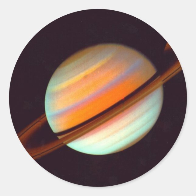 SATURN CLASSIC ROUND STICKER (Front)