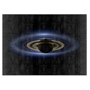 Saturn Eclipsed the Sun from Cassini Orbiter Cutting Board