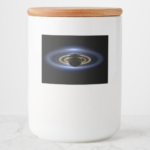 Saturn Eclipsed the Sun from Cassini Orbiter Food Label