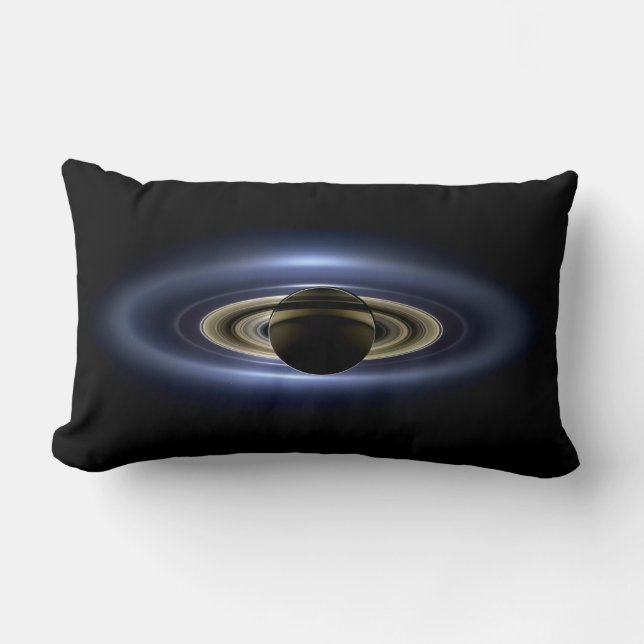 Saturn Eclipsed the Sun from Cassini Orbiter   Lumbar Cushion (Front)
