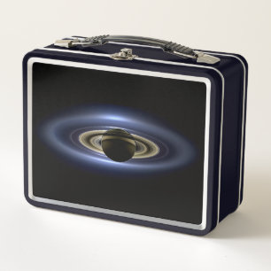 Saturn Eclipsed the Sun from Cassini Orbiter   Metal Lunch Box