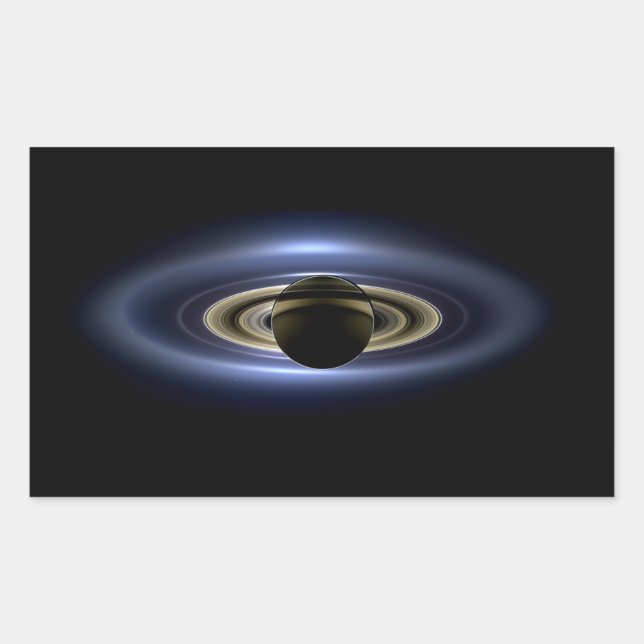 Saturn Eclipsed the Sun from Cassini Orbiter   Rectangular Sticker (Front)