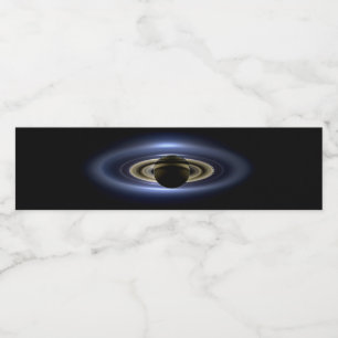 Saturn Eclipsed the Sun from Cassini Orbiter Water Bottle Label