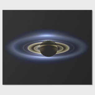 Saturn Eclipsed the Sun from Cassini Orbiter Wrapping Paper