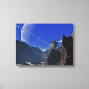 saturn from afar canvas print