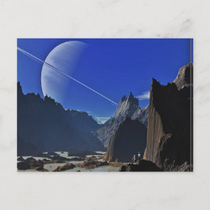 saturn from afar postcard