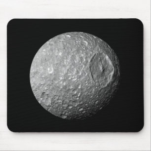 Saturn Moon Mimas Mouse Pad