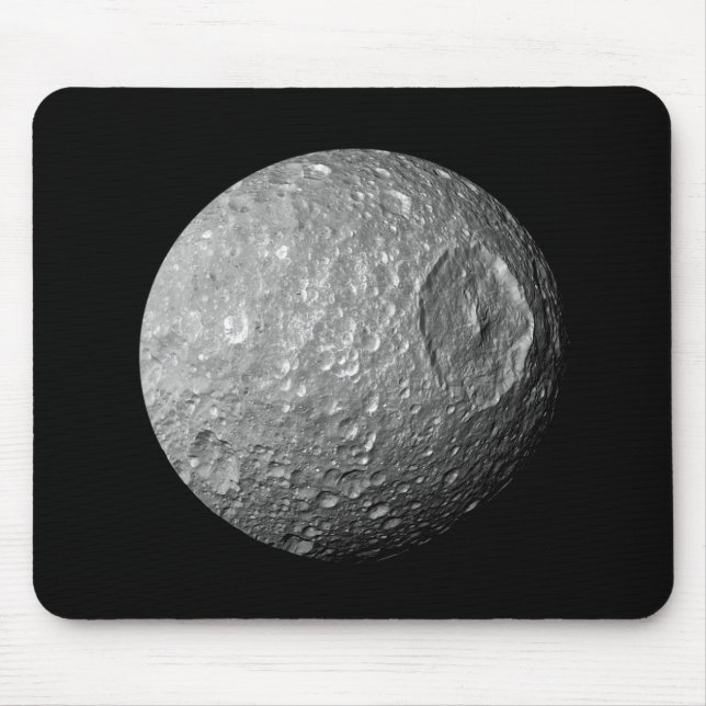 Saturn Moon Mimas Mouse Pad (Front)