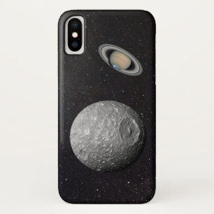 Saturn Moon Mimas Starry Sky Case-Mate iPhone Case