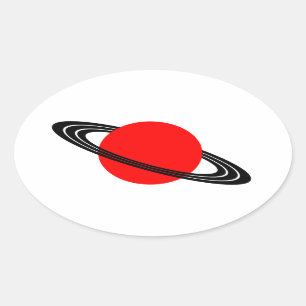 Saturn Oval Sticker
