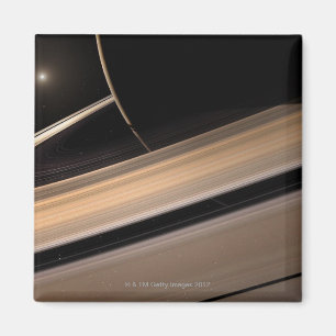 Saturn planet in solar system, close-up 2 magnet