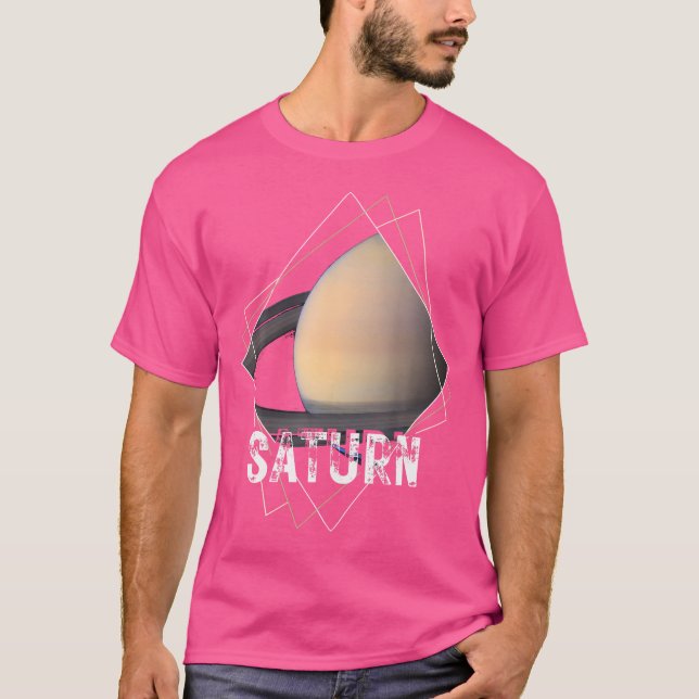 Saturn Planet Solar System Space Astronomy T-Shirt (Front)