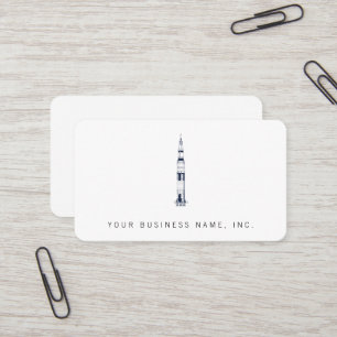 Saturn Rocket Business Card