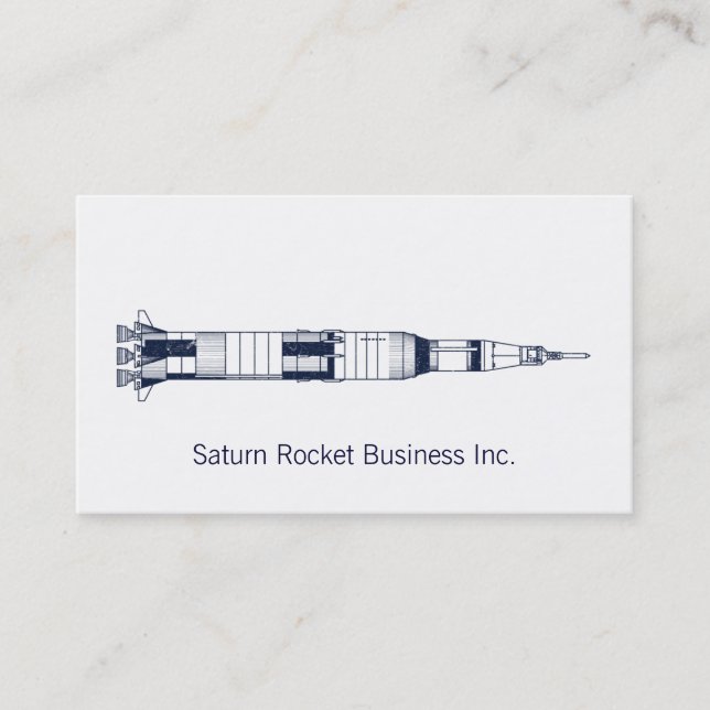 Saturn Rocket Business Card (Front)