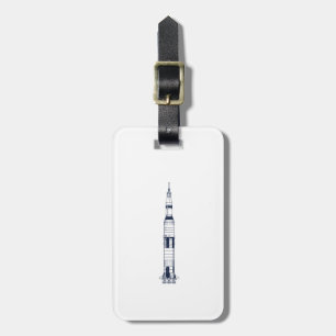 Saturn Rocket Luggage Tag