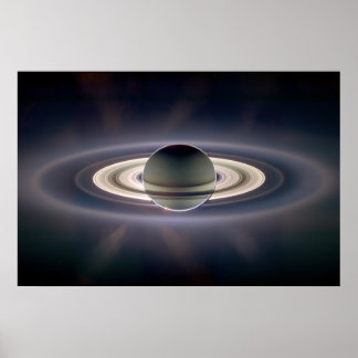 Saturn Solar Eclipse Poster