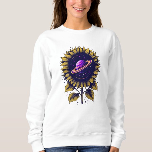 Saturn Sunflower 2 Sweatshirt (Front)