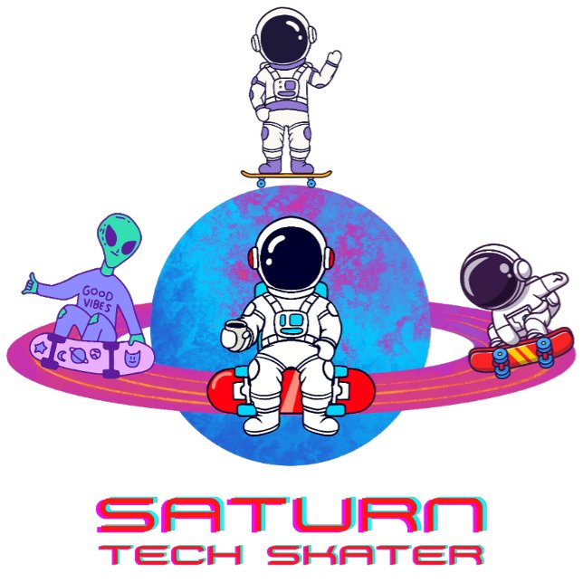 Saturn Tech Skater T-Shirt (Creator Uploaded)