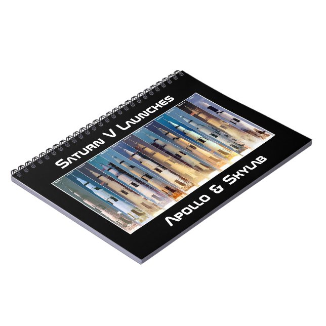 Saturn V Moon Rocket Launches Notebook (Left Side)