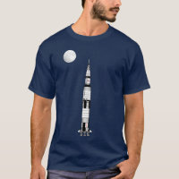 Saturn V rocket, Apollo 11 Moon Landing and Moon: