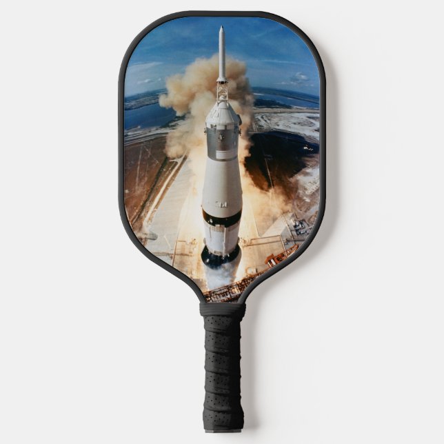 Saturn V Rocket launch 1969 Apollo Spacecraft Pickleball Paddle (Front)