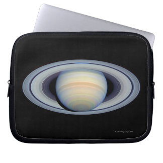 Saturn with rings at widest angle to Earth Laptop Sleeve