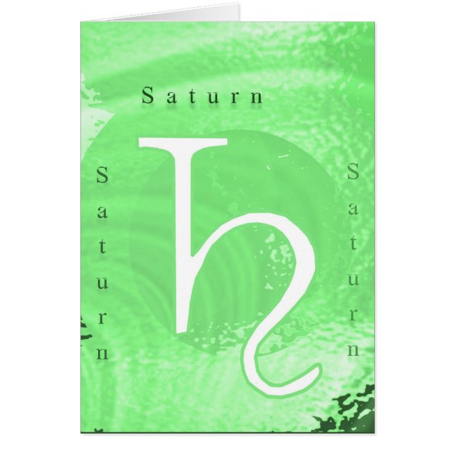 Saturn Zodiac Astrology Design (Front)