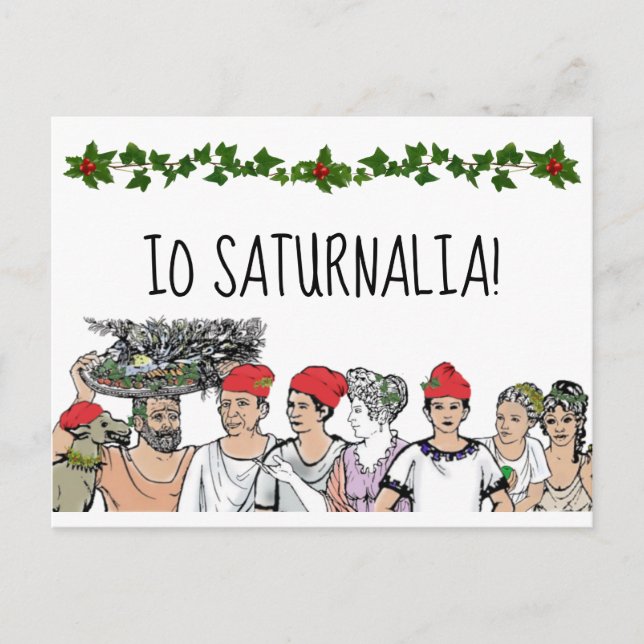 Saturnalia Holiday Postcard (Front)