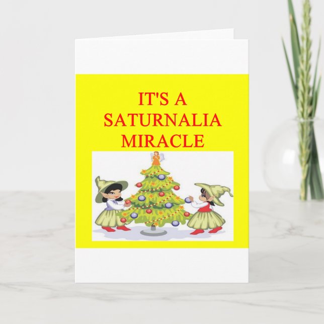 SATURNALIA pagan holiday Card (Front)