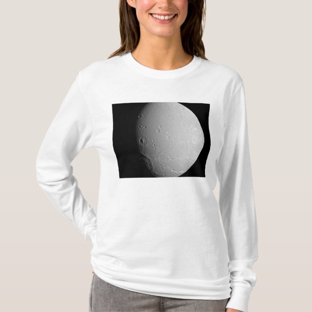 Saturn's moon Dione 2 T-Shirt (Front)
