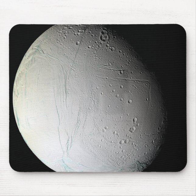 Saturn's moon Enceladus 3 Mouse Pad (Front)